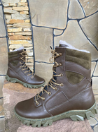 Берці зимові черевики тактичні чоловічі, туфлі тактичні чоловічі берці зимові, натуральна шкіра, розмір 44, Bounce ar. TM-VN-1944, колір коричневий - зображення 2