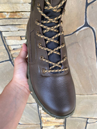 Берці зимові черевики тактичні чоловічі, туфлі тактичні чоловічі берці зимові, натуральна шкіра, розмір 44, Bounce ar. TM-VN-1944, колір коричневий - зображення 4
