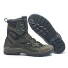 Берці зимові черевики тактичні чоловічі, туфлі тактичні чоловічі берці зимові, натуральна шкіра, розмір 46, Bounce ar. PI-SA-8246, колір хакі - зображення 3