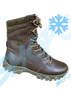 Берці зимові черевики тактичні чоловічі, туфлі тактичні чоловічі берці зимові, натуральна шкіра, розмір 38, Bounce ar. TM-VN-1938, колір коричневий - зображення 1