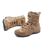 Берці зимові черевики тактичні чоловічі, туфлі тактичні чоловічі берці зимові, натуральна шкіра, розмір 44, Bounce ar. YQ-FD-8244, колір койот - зображення 5