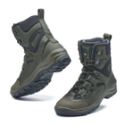 Берцы зимние ботинки тактические мужские, черевики тактичні чоловічі берці зимові, натуральна шкіра, размер 47, Bounce ar. PI-SA-8247, цвет хаки - изображение 5