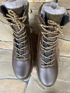 Берці зимові черевики тактичні чоловічі, туфлі тактичні чоловічі берці зимові, натуральна шкіра, розмір 47, Bounce ar. TM-VN-1947, колір коричневий - зображення 5