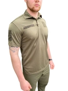 Тактическая футболка поло COOLMAX ОЛИВА, размер 48 (M) - изображение 1