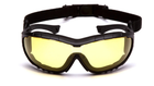 Тактичні окуляри балістичні Pyramex V3T (amber) Anti-Fog, жовті - зображення 2