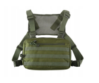 Військова тактична нагрудна сумка зелений 33 х 21 х 5 см
