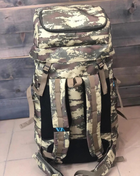 Рюкзак тактический 85 литров объем для ЗСУ, мужской штурмовой военный рюкзак 85л, водоотталкивающий Мультикам - изображение 3