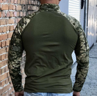 Рубашка мужская военная тактическая с липучками ВСУ (ЗСУ) Пиксель Ubaks Убакс 54 размер 7245 хаки - изображение 3