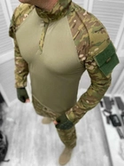 Мужской армейский костюм мультикам для ВСУ (ЗСУ) Tactical тактическая форма убакс и брюки Турция XL 7284 - изображение 2