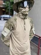Рубашка мужская военная тактическая с липучками под шевроны ВСУ (ЗСУ) Убакс Турция M 6583 хаки - изображение 3