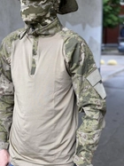 Рубашка мужская военная тактическая с липучками под шевроны ВСУ (ЗСУ) Убакс Турция M 6583 хаки - изображение 5