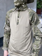 Рубашка мужская военная тактическая с липучками под шевроны ВСУ (ЗСУ) Убакс Турция M 6583 хаки - изображение 9