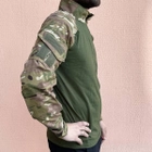 Рубашка мужская военная тактическая с липучками ВСУ (ЗСУ) Украина Ubaks Убакс Мультикам 7202 XXXL 56 р - изображение 3