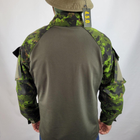Рубашка мужская военная тактическая с липучками рип-стор ВСУ (ЗСУ) Ubaks Убакс 20221838 7326 M 48 р зеленая - изображение 4