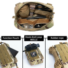Тактична багатофункціональна сумка кріплення MOLLE до плитоноски IDOGEAR - зображення 10
