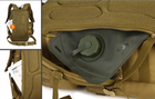 Армейский рюкзак 30L с чехлом для фляги Защитник 169 хаки - изображение 9