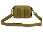 Армейская сумка подсумок на пояс или плече Защитник 131 хаки - изображение 8
