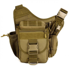 Мужская военная наплечная сумка Защитник 113 хаки - изображение 1