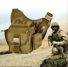 Мужская военная наплечная сумка Защитник 113 хаки - изображение 14