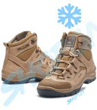 Черевики зимові тактичні чоловічі, туфлі тактичні чоловічі зимові, натуральна шкіра, розмір 45, Bounce ar. BT-RT-1145, колір койот - зображення 1
