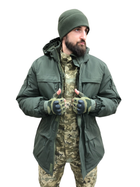 Тактическая куртка хаки всу мужская, зимняя утепленная с капюшоном Размер 52-54 рост 167-179 - изображение 6