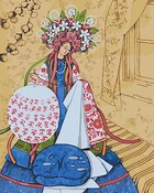 Набор для росписи по номерам "на кота и воробья" 40х50см Идейка (КНО4919)
