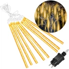 Светодиодная Гирлянда метеоритный дождь Springos 3 м 144 LED CL1214 новогодняя теплый белый
