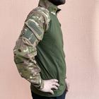 Рубашка мужская военная тактическая с липучками ВСУ (ЗСУ) Украина Ubaks Убакс Мультикам 7197 S 46 р - изображение 3