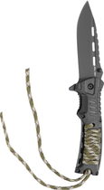 Нож складной Mil-Tec с камуфляжным шнуром из паракорда и огнивом (15318410) - изображение 3
