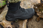 Берцы тактические. Мужские боевые ботинки с водостойкой мебраной Maxsteel Waterproof Black 41 (271мм) чёрные - изображение 5