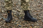 Берці тактичні. Чоловічі ультралегкі бойові черевики Мaxsteel Hi-legs Black 43 (284мм) чорні - зображення 8