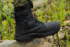 Берцы тактические. Мужские боевые ботинки с водостойкой мебраной Maxsteel Waterproof Black 42 (278мм) чёрные - изображение 7