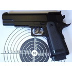 Дитячий Пістолет Colt 1911 CYMA ZM26 метал, пластик стріляє кульками 6 мм Чорний - зображення 3
