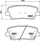 Гальмівні колодки дискові Brembo (P30063)