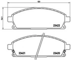 Гальмівні колодки дискові Brembo (P56040)
