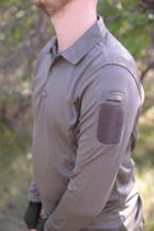 Рубашка-поло с длинным рукавом Single Sword тактическая быстросохнущая M олива - изображение 2