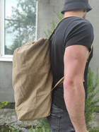 Вещмешок на 60 л Песочного цвета / Тактический рюкзак - изображение 3