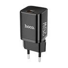 Мережевий зарядний пристрій HOCO Rigorous N19 | Type-C, 25W, 3A, QC/PD | адаптер із швидкою зарядкою Black