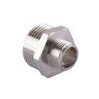 Ниппель Solomon 1/2"х3/4" с наружной резьбой никель 8208 N
