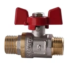 Кран кульовий прямий PROFESSIONAL 1/2" із зовнішнім різьбленням КБ PN40 QP153
