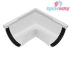 Кут ринви зовнішній 90 градусів RAINWAY 90 система Білий