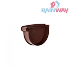 Заглушка воронки левая RAINWAY 90 система Коричневая