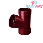 Тройник для трубы RAINWAY 90 система Красный