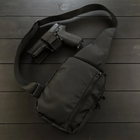Качественная тактическая сумка с кобурой, мужская сумка черная из IQ-169 кордури мессенджер - изображение 7