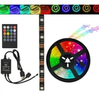 Светодиодная LED лента с пультом контроллер и блок питания USB, 5м SMD 5050 RGB IP65 Multicolor