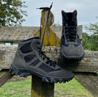 Берці короткі полегшені , взуття для військових,пожежних, поліції KROK BUС03, 42 розмір, чорні, 01.42 - зображення 1