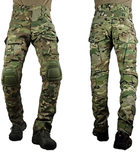 Тактические боевые военные штаны ВСУ мультикам с несколькими карманами, камуфляжные с наколенниками, Multicam р.L - изображение 2