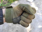 Перчатки военные тактические палые Oakley олива - изображение 3