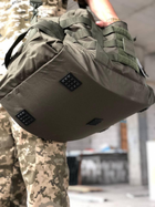 Универсальная тактическая военная сумка MIL-TEC® US Combat Parachute Cargo Medium 54 л, ОРИГИНАЛ, олива - изображение 6