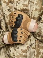 Тактические перчатки Suzhou M Коричневые (130720223/M) - изображение 2